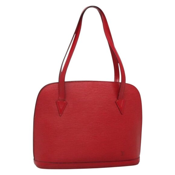 LOUIS VUITTON Epi Lussac Shoulder Bag Red LV Auth - Picture 1 of 16